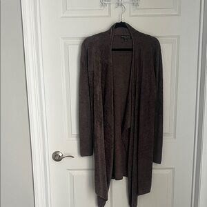 Barefoot Dreams Chocolate Open Front Cardigan